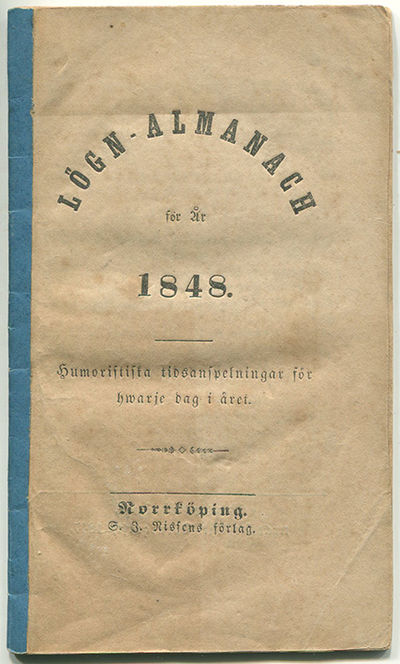 Lögn-almanach för år 1848. Humoristiska…