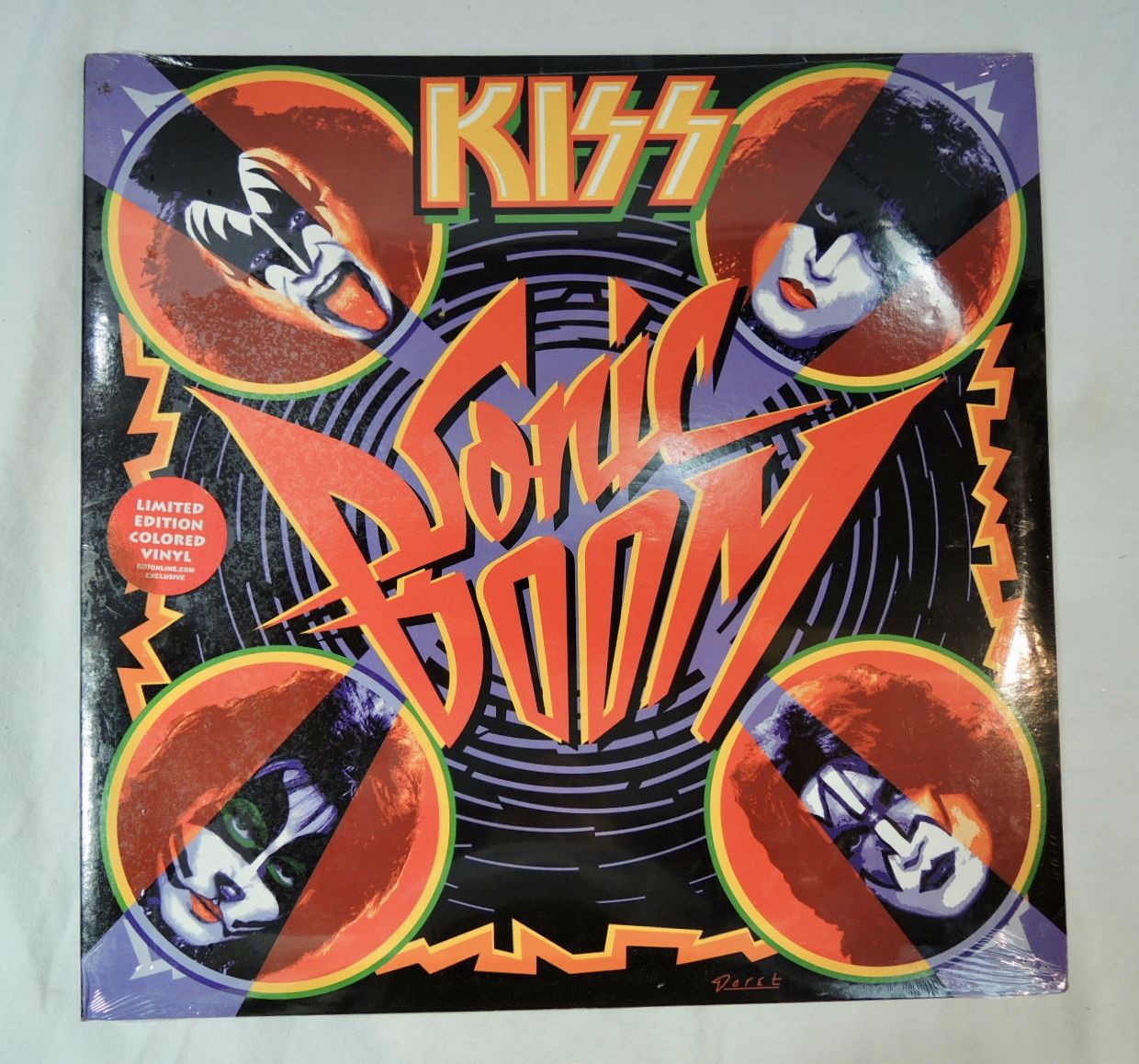 Kiss Sonic Boom Colored Vinyl Lp Exclusive Ltd Edition With Poster 2010 Used Books