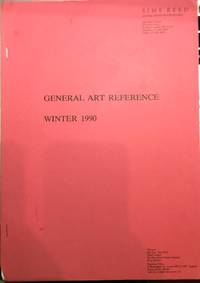 General Art Reference, Winter 1990. Sims Reed Antiquarian Booksellers Catalogue