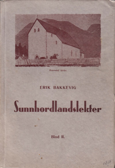 Sunhordlandslekter. Bind II.