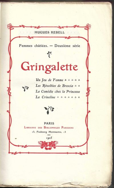 Gringalette. Un jeu de Femme. Les Révoltées de…