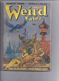 cover of Canadian issue Weird Tales Pulp ( Magazine ) November 1947 (Quest of the Gazolba; Mrs Pellington's Assists; Damp Man Returns; House of Cards; Occupant of the Crypt; Pale Criminal; Girdle of Venus; The Others Said; The Stranger )( Canada )
