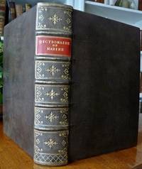 DICTIONAIRE DE MARINE Contentant les Termes de la Navigation et de L&#039;Architecture Navale. Avec les Regles &amp; Proportions qui doivent y etre observees. Ouvrage Enrichi de Figures. ... de Aubin, Nicolas] - - 1722