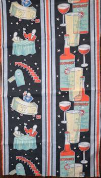 Cocktail-Themed Toile Fabric