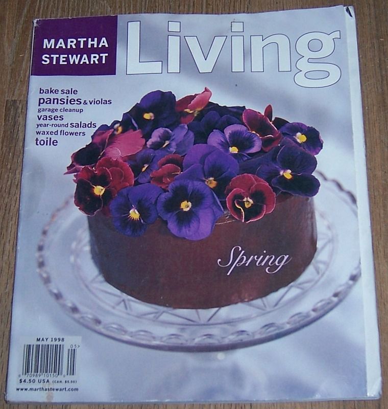 MARTHA STEWART LIVING MAGAZINE MAY 1998