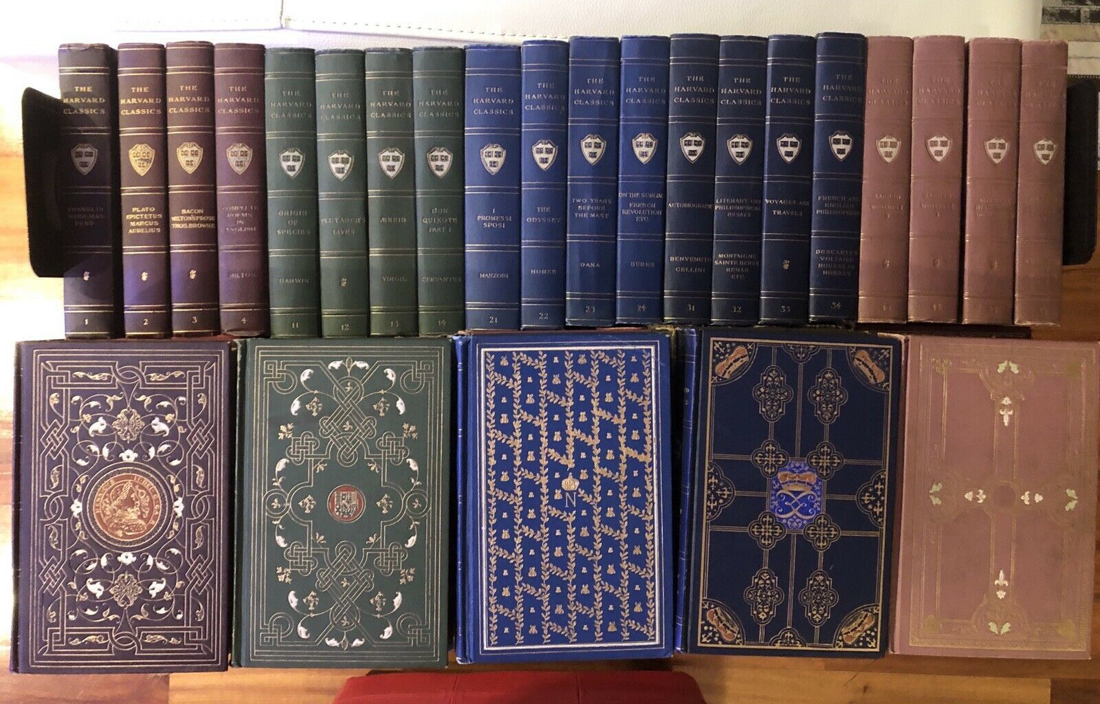 BIBLIO The Harvard Classics (RARE Historic Binding) by edited by