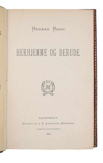 Herhjemme og Derude. - [ORIGINALUDGAVEN MED ET EGENHÆNDIGT BREV FRA BANG.] (photo 4)