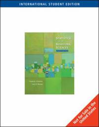 image of Statistics for the Behavioral Sciences