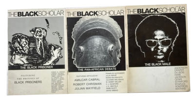 The Black Scholar. 3 issues: Vol. 2, No. 8-9 (April-May 1971); Vol. 2, No. 10 (June 1971) ; and Vol. 4, No. 10 (July-August, 1973)