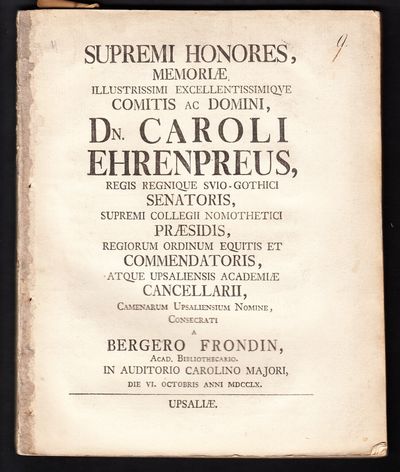 Supremi honores, memoriæ illustrissimi…