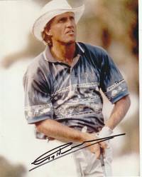 PGA Golfer Greg Norman HAND-SIGNED photo by Anonymous photographer - ca 1986