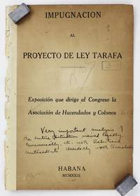 Impugnacion al Proyecto de Ley Tarafa [cover title]