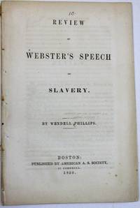image of REVIEW OF WEBSTER'S SPEECH ON SLAVERY