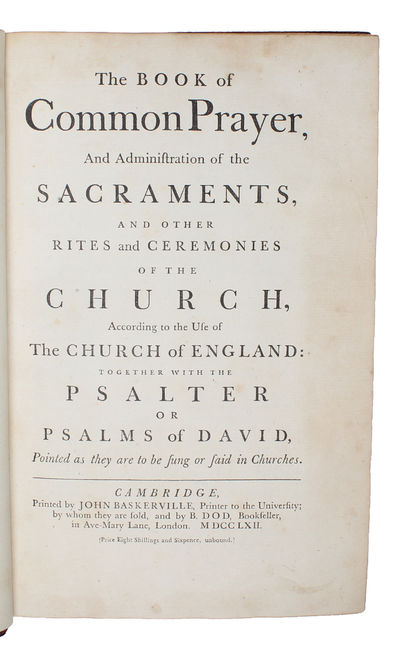 The Book of Common Prayer, and Administrations of the Sacrements, and other Rites and Ceremonies of the Church, According to the Use of The Church of England: together with the Psalter or Psalms of David, pointed as they are to be sung or said in Chur... (photo 3)