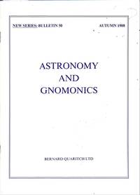 New Series: Bulletin 50/1988: Astronomy and Gnomics.