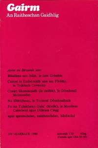 Gairm : An Raitheachan Gaidhlig : Spring 1980 - No 110