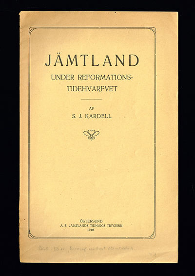 Jämtland under reformationstidehvarfvet.