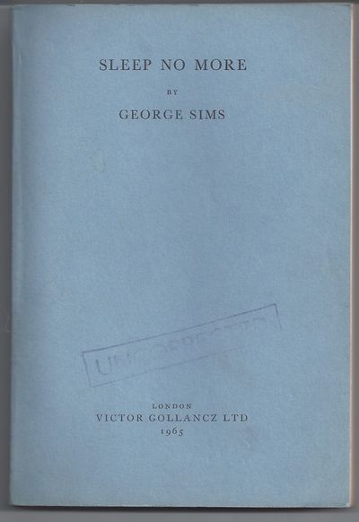 Sleep No More - Uncorrected Proof