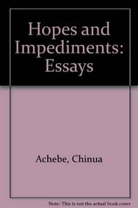 image of Hopes and Impediments: Essays