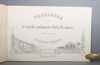 Tegninger af de norske smalsporede Stats-Jernbaner samlede og udgivne af Jernbanens Ingeniörer. (photo 2)