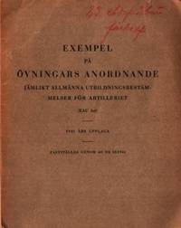 Exempel på övningars anordnande jämlikt allmänna…