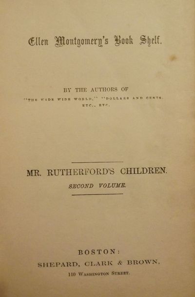 MR. RUTHERFORD'S CHILDREN
