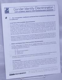 image of Gender Identity Discrimination: employment rights for transgender workers