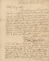 1827 Letter to William L. Marcy Accepting a Political Appointment, Likely on the Champlain Canal