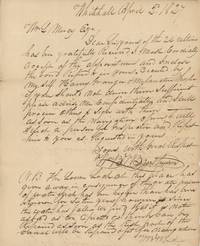 1827 Letter to William L. Marcy Accepting a Political Appointment, Likely on the Champlain Canal