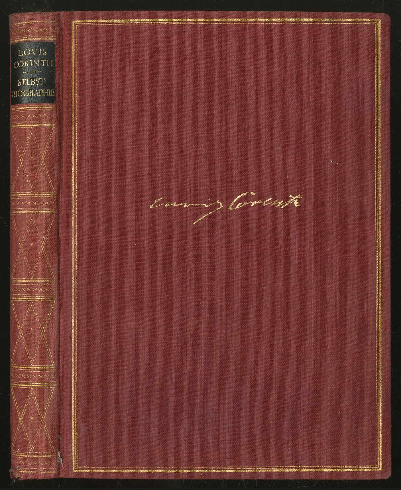 Louis Corinth Selbstbiographie Mit 22 Schwarzen un