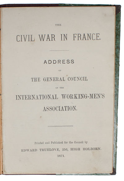 The Civil War in France. Address of the General…