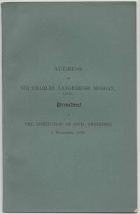 Address of William Barton Worthington, President of Institution of Civil Engineers, 1 November, 1921