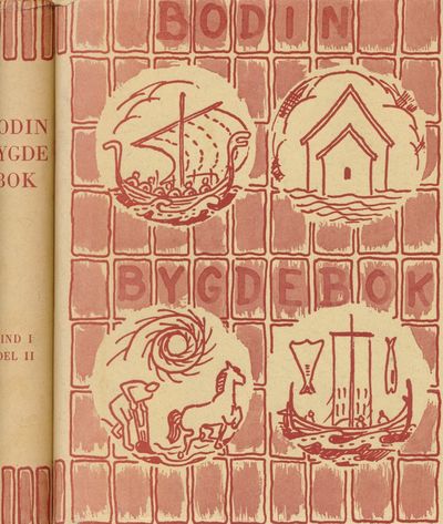 Bodin Bygdebok . Bind I. Del 1+2. Utgitt av Bodin…