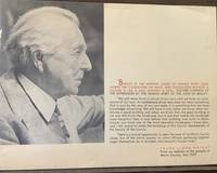Frank Lloyd Wright From and address to the people of Marin County, July 1957