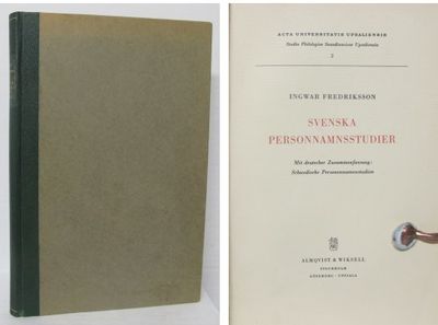 Svenska personnamnsstudier.