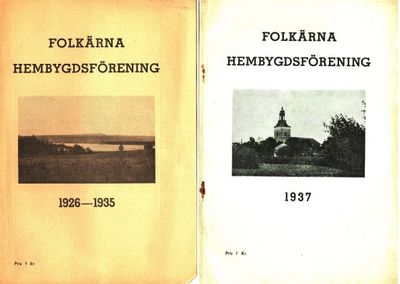 Folkärna hembygdsförening 1926-1937.