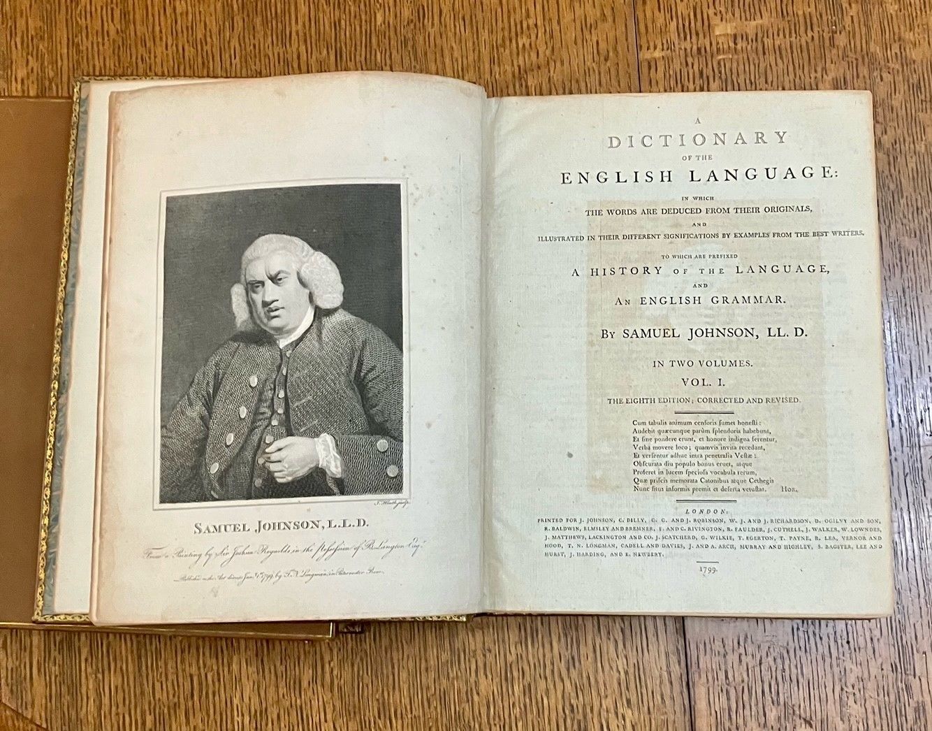 A DICTIONARY OF THE ENGLISH LANGUAGE. In which the words are 