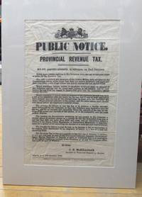 Public Notice. Provincial Revenue Tax.