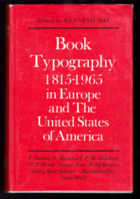 image of BOOK TYPOGRAPHY 1815-1965 IN EUROPE AND THE UNITED STATES OF AMERICA