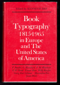 BOOK TYPOGRAPHY 1815-1965 IN EUROPE AND THE UNITED STATES OF AMERICA