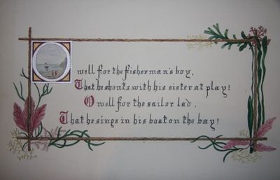 [Illuminated Manuscript] Break, Break, Break, Illuminated