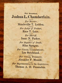 image of Voting Political tickets for Maine c. 1850-1868