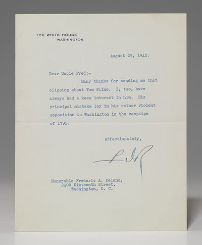 Typed letter initialed