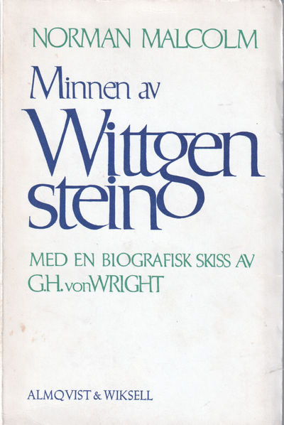 Minnen av Wittgenstein. Med en biografisk skiss…