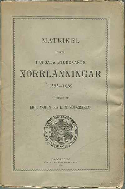 Matrikel öfver i Upsala studerande norrlänningar…