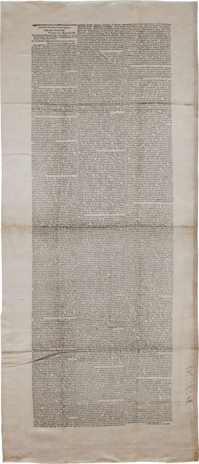 [FROM THE NATIONAL JOURNAL - EXTRA.] PANAMA MISSION. WASHINGTON, MARCH 15, 1826 [caption title].