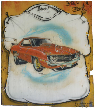 Original Artwork: Airbrush T-Shirt Artist Signage