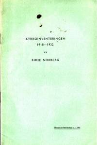 Kyrkoinventeringen 1918-1932. En historik.