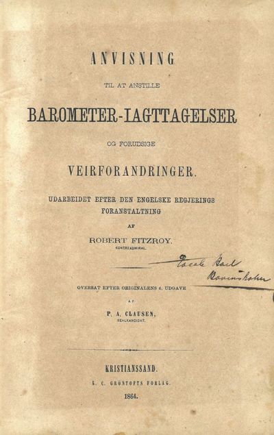 Anvisning til at anstille barometer-iagttagelser…