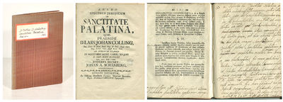 Specimen juridicum de sanctitate palatina. A.a.